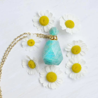 Kristallen Halsketting Parfumflesje Iridescerend Design