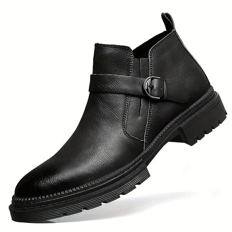 Leren Herenboots Klassiek met Gesp en Zool
