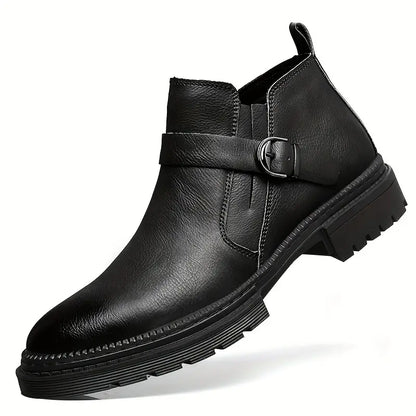 Leren Herenboots Klassiek met Gesp en Zool
