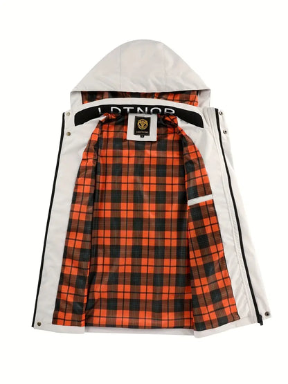 Waterdichte Heren Outdoorjas met Capuchon Licht en Ademend