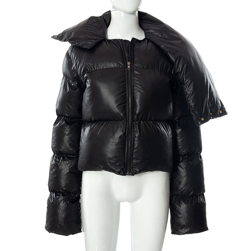 Dames Pufferjas Hoge Kraag Warm en Licht