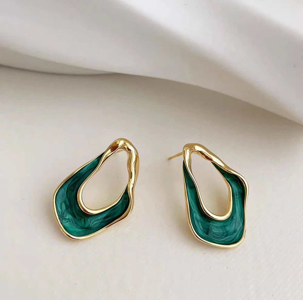 Dames Oorbellen Parel Gedraaide Elegante Zilverkleurig