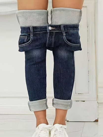 Skinny Jeans Warm met Fleece Voering voor Vrouw