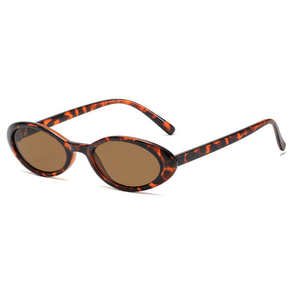 Dames Zonnebril Ovaal Retro Stijl met DruppelDetails