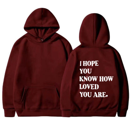 Dames Hoodie Self Love Text Print Zwart Trendy