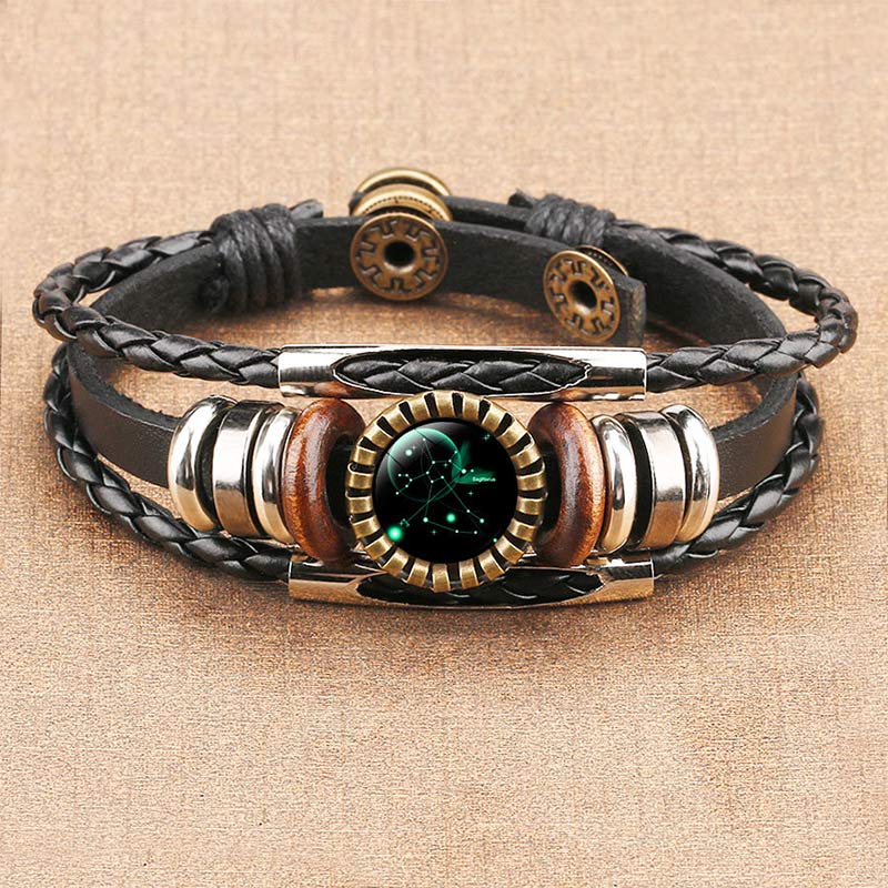Retro Armband Zodiac Lyra Zilver Ketting