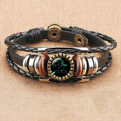 Retro Armband Zodiac Lyra Zilver Ketting