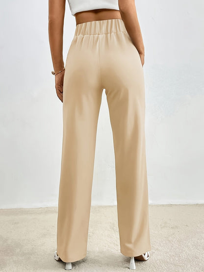 VELANORA - Elegante Broek Met Rechte Pijpen