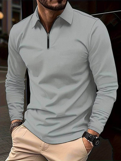 Lennox – Heren Wafelshirt met Lange Mouwen en V-Hals