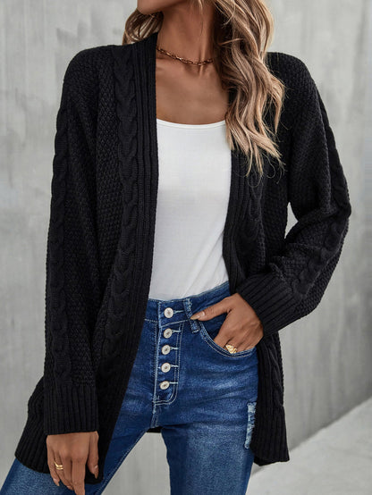 Dames Gebreide Vest met Kabelpatroon Warm en Stijlvol - Mode Vibes