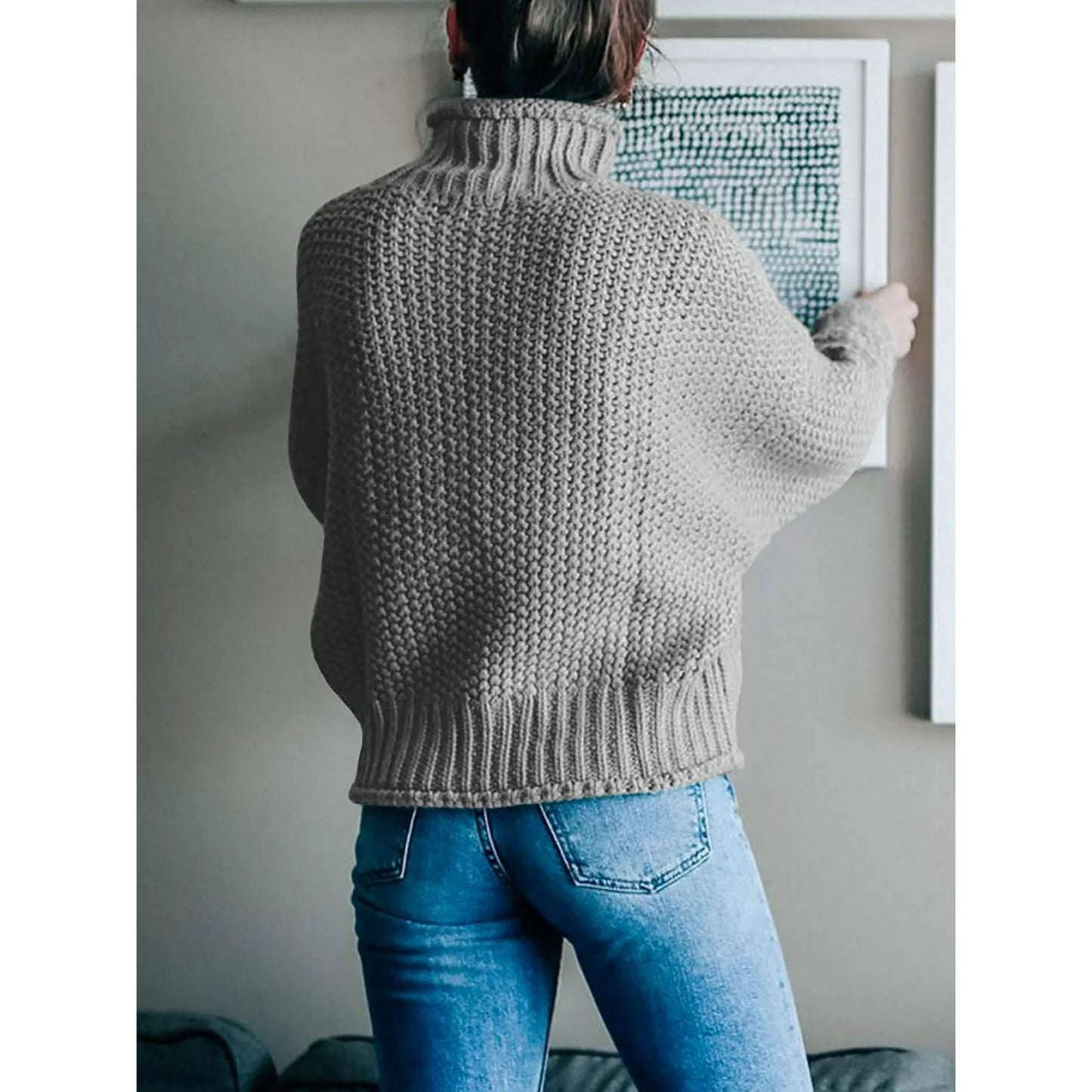 Laura | Maglione lungo lavorato a maglia