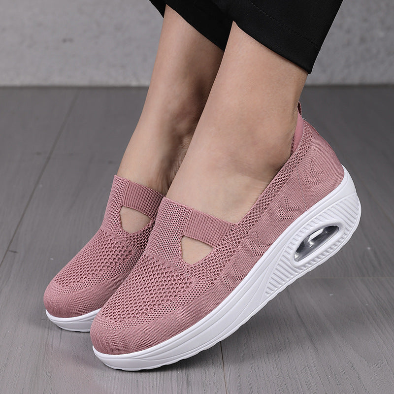 Dames Comfortabele Orthopedische Sneaker Wedge Ballerina