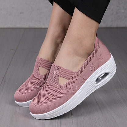 Dames Comfortabele Orthopedische Sneaker Wedge Ballerina