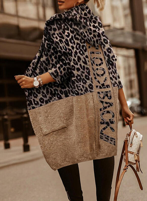 Dames Vest met Capuchon en Leuke Print