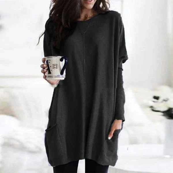 Casual Losse Damestrui met Lange Mouwen – Comfortabel & Modern