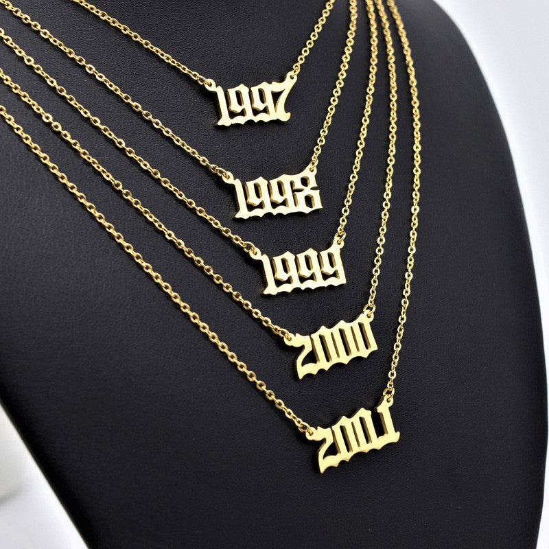 Gouden Ketting voor Dames 18K RVS Met Jaarsteen Lammy
