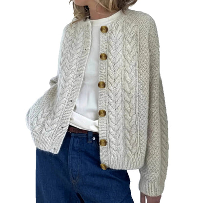 Dames Gebreide Vest met Knopen Warm Elegance