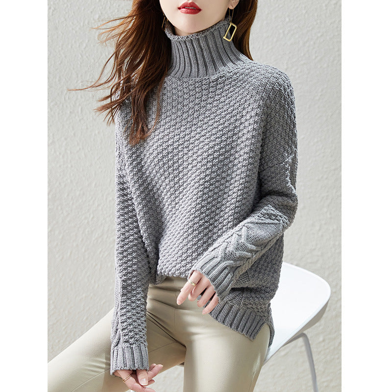 Dames Gebreide Coltrui Retro Vintage Stijlvol Elegaat
