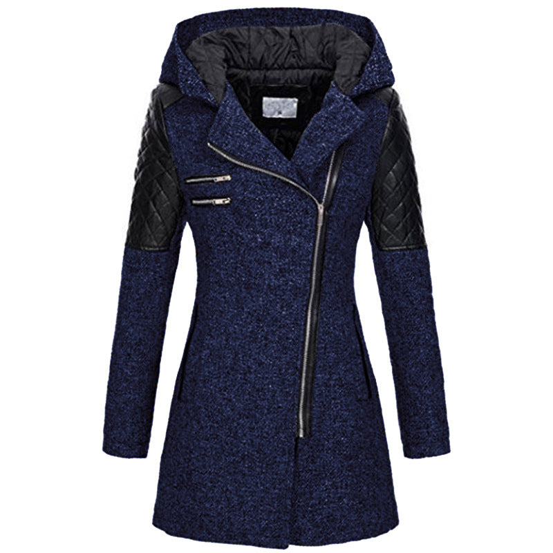 Vintage Lange Winterjas Dames – Warm & Stijlvol voor Herfst/Winter