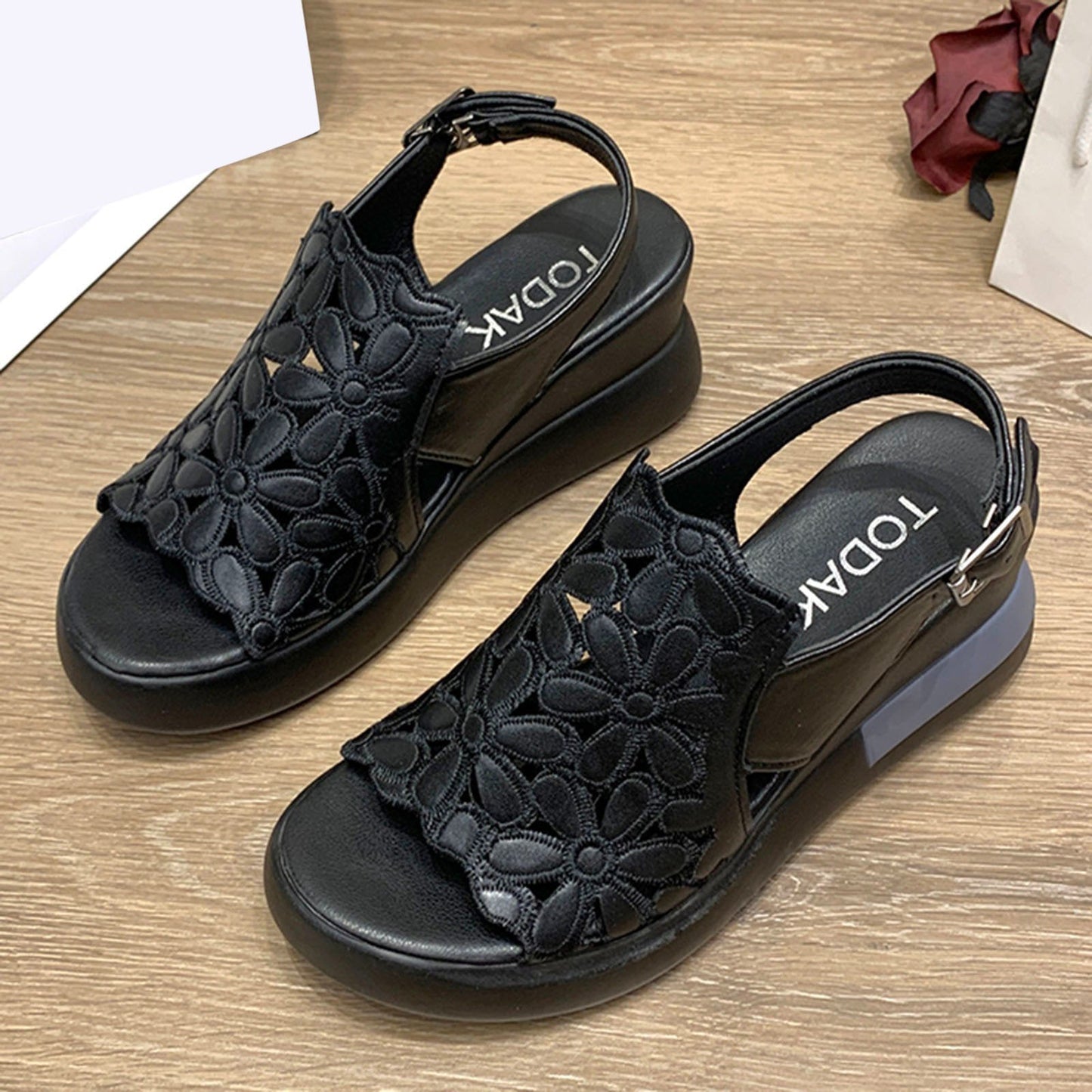 Comfort Sandalen Uitgeholde Zool voor Dames - Mode Vibes