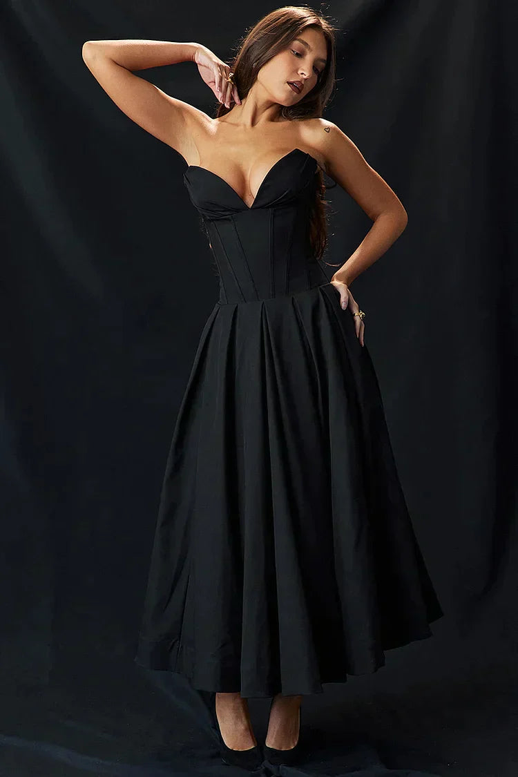 Aurora Elegant Strapless Jurk voor Iconische Schoonheid