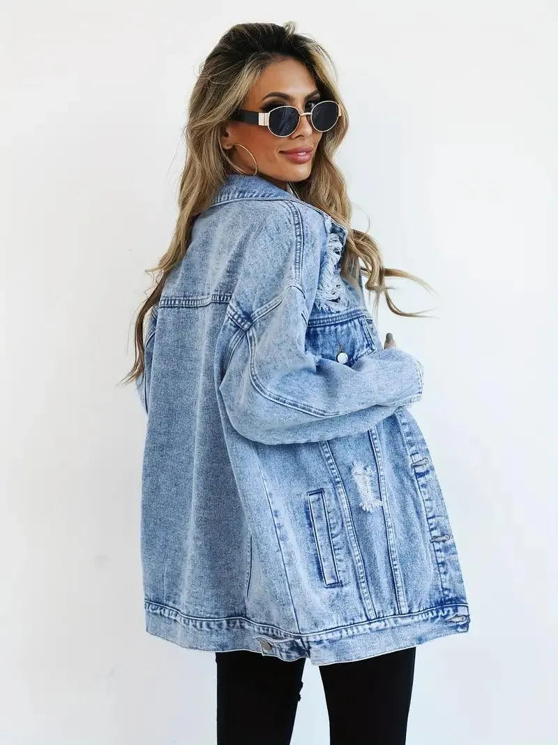 Dames Jeansjack Waterdicht Gevoerd Extra Large