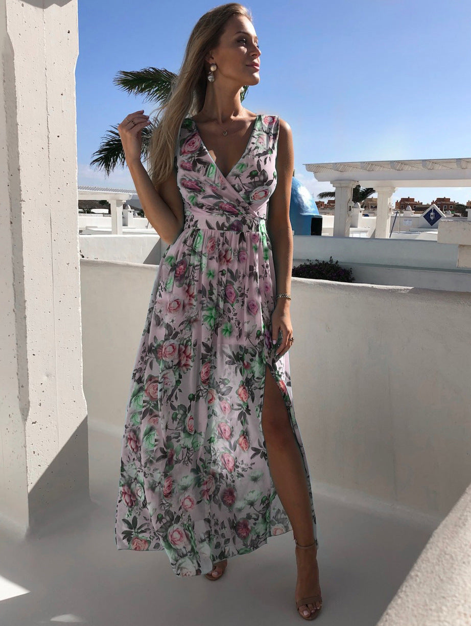 Zomerjurk van Bedrukte Chiffon Lente Vrouwenjurk - Mode Vibes