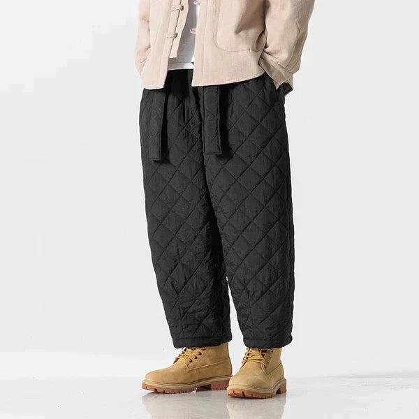 Thermische Joggingbroek Warm Gewatteerd Zwart - Mode Vibes