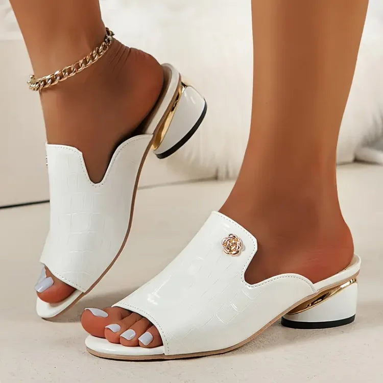 Luxurica Elegante Chunky Heel Sandalen