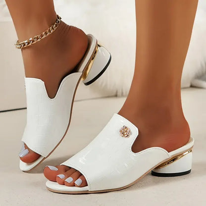 Luxurica Elegante Chunky Heel Sandalen