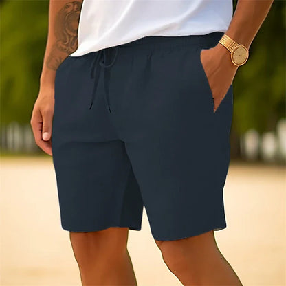 Heren Linnen Short Zomerse Casual Broek