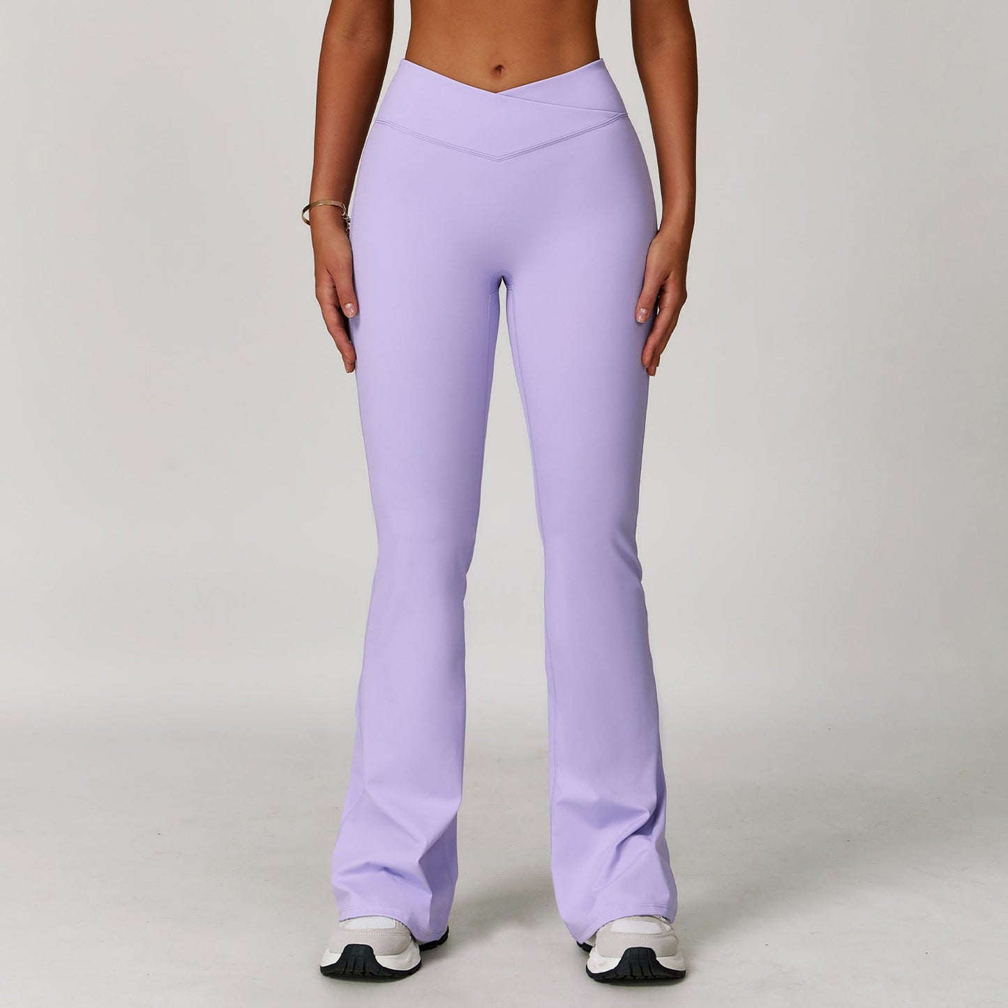 Dames Yoga Broek Hoge Taille Sportbroek met Flare Model