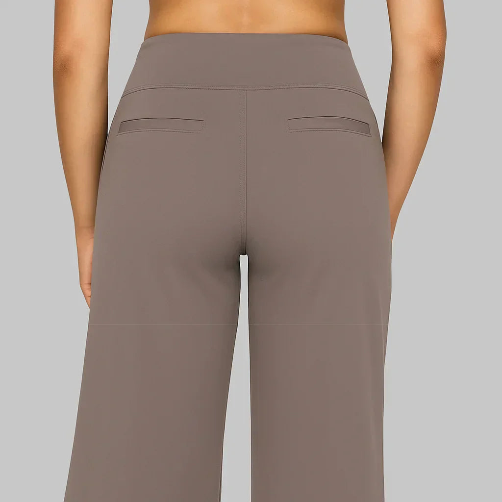 Elvira Stretchbroek Dames – Comfortabele Broek met Hoge Taille en Zakken
