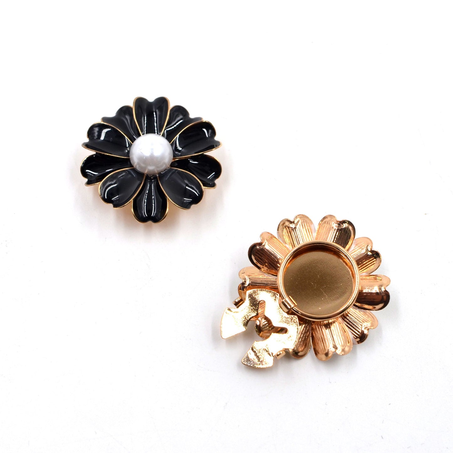 Sierlijke Knopcovers voor Dames met Bloemen en Steentjes