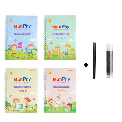 Schrijfoefenboek Herbruikbaar voor Kinderen - Mode Vibes