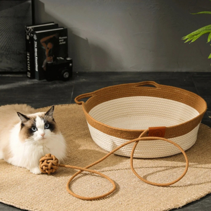 Kattenbed van Katoenen Touw - Zacht en Warm voor Katten