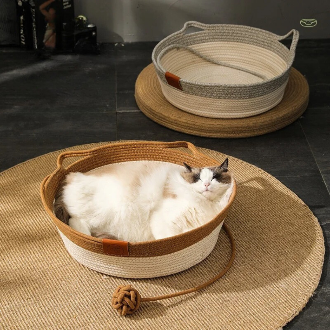 Kattenbed van Katoenen Touw - Zacht en Warm voor Katten