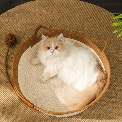 Kattenbed van Katoenen Touw - Zacht en Warm voor Katten