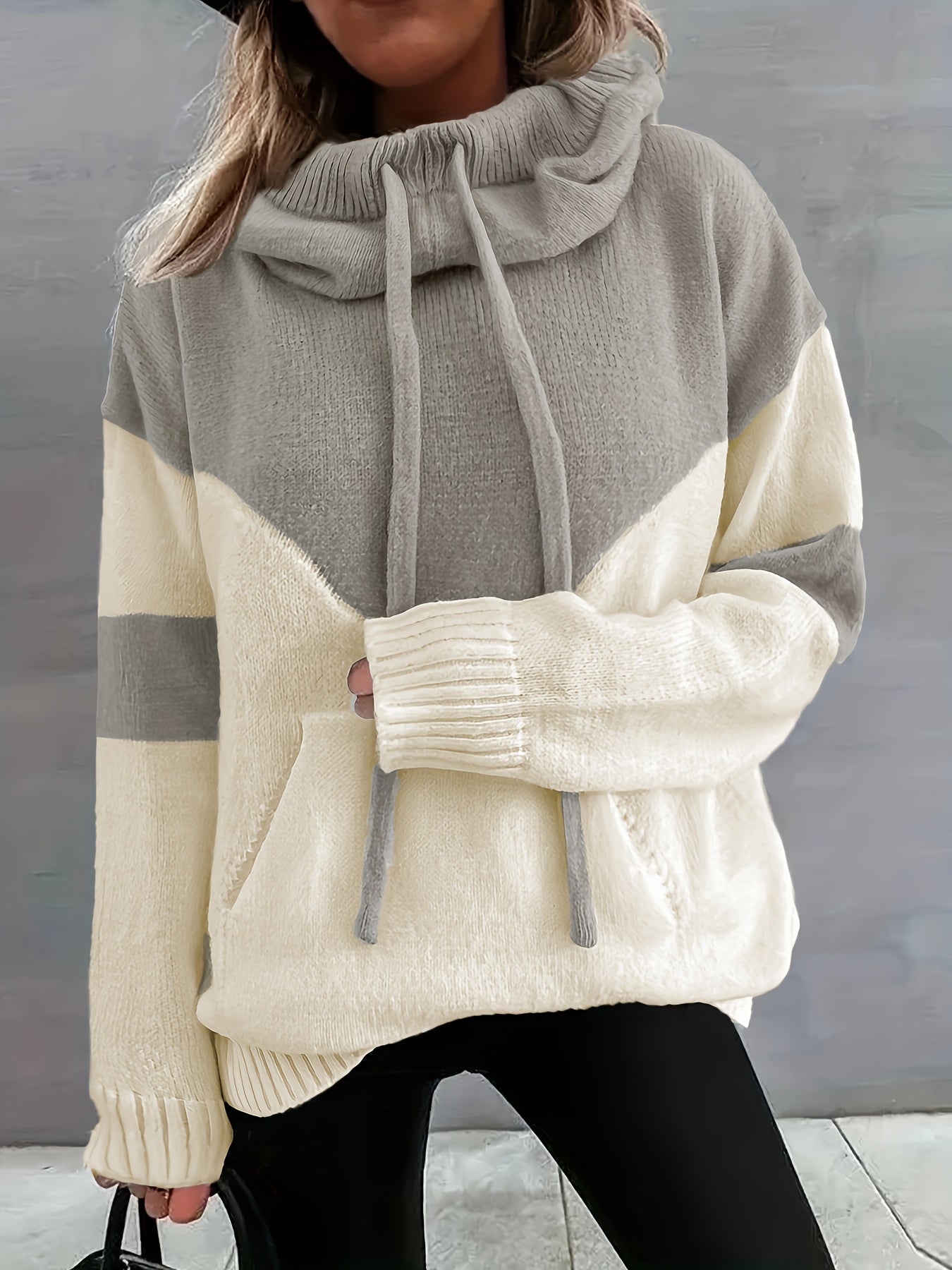 Zachte Sweatshirt met Capuchon en Koord Maya - Mode Vibes