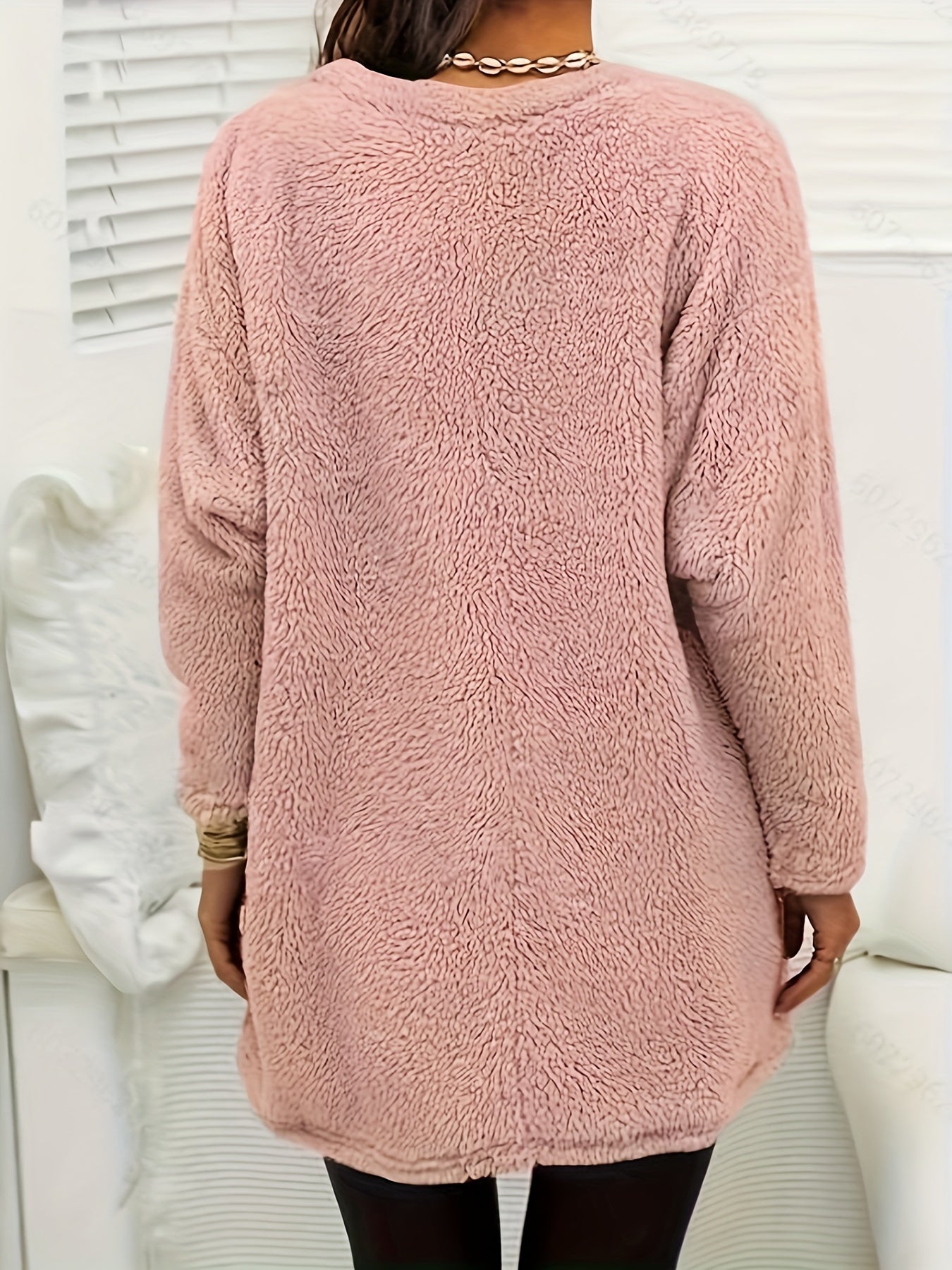 Zachte Fleece Sweatshirt met Luna Print