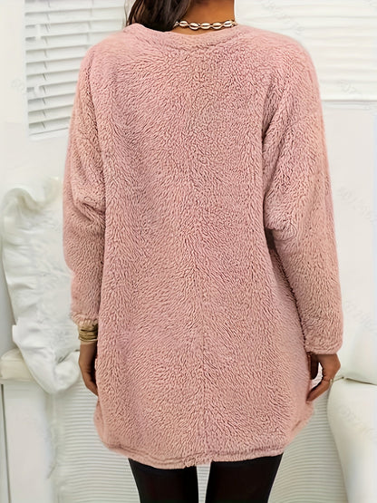 Zachte Fleece Sweatshirt met Luna Print