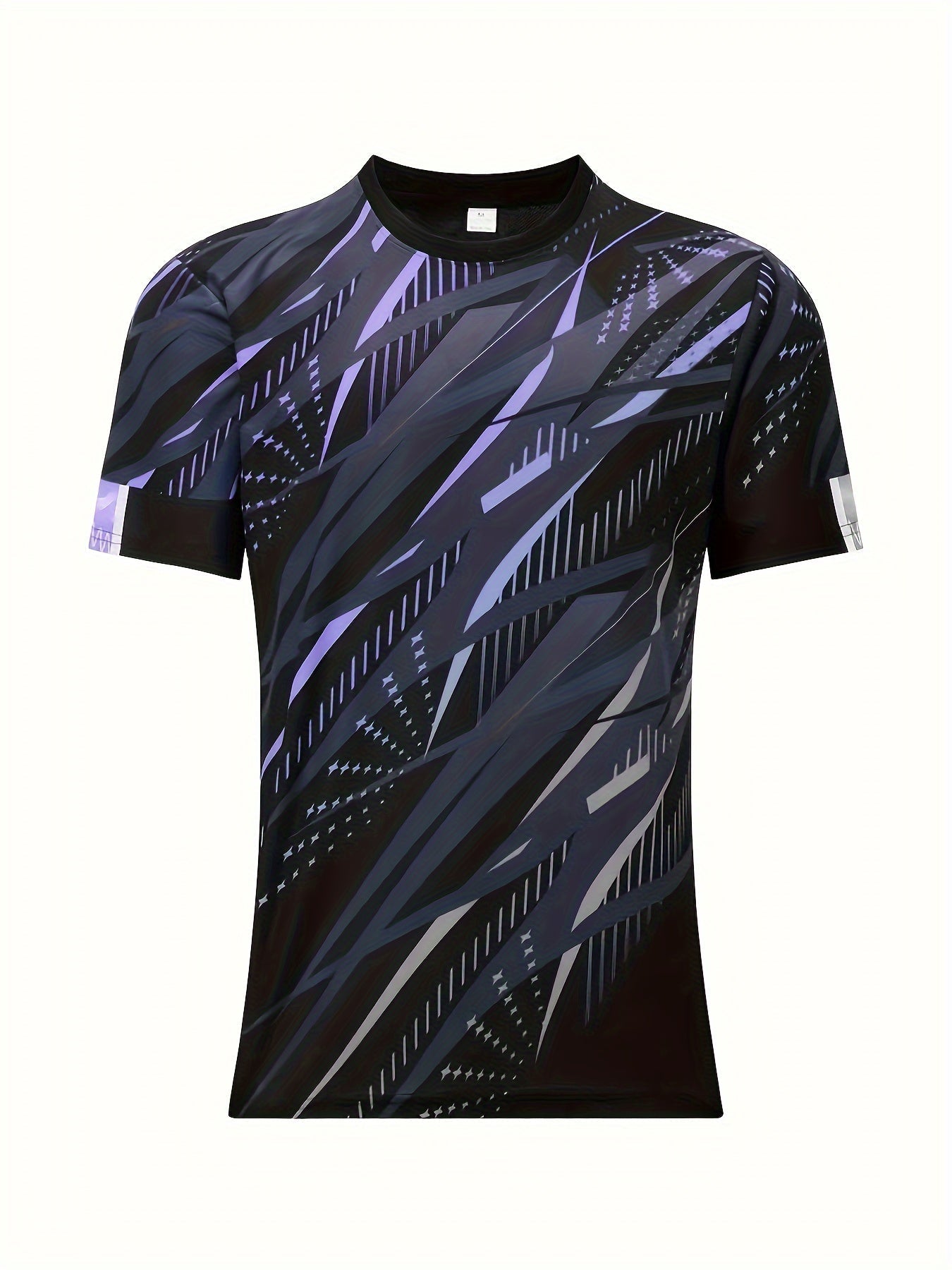 Heren T-Shirt Strepenpatroon Kort Model Casual