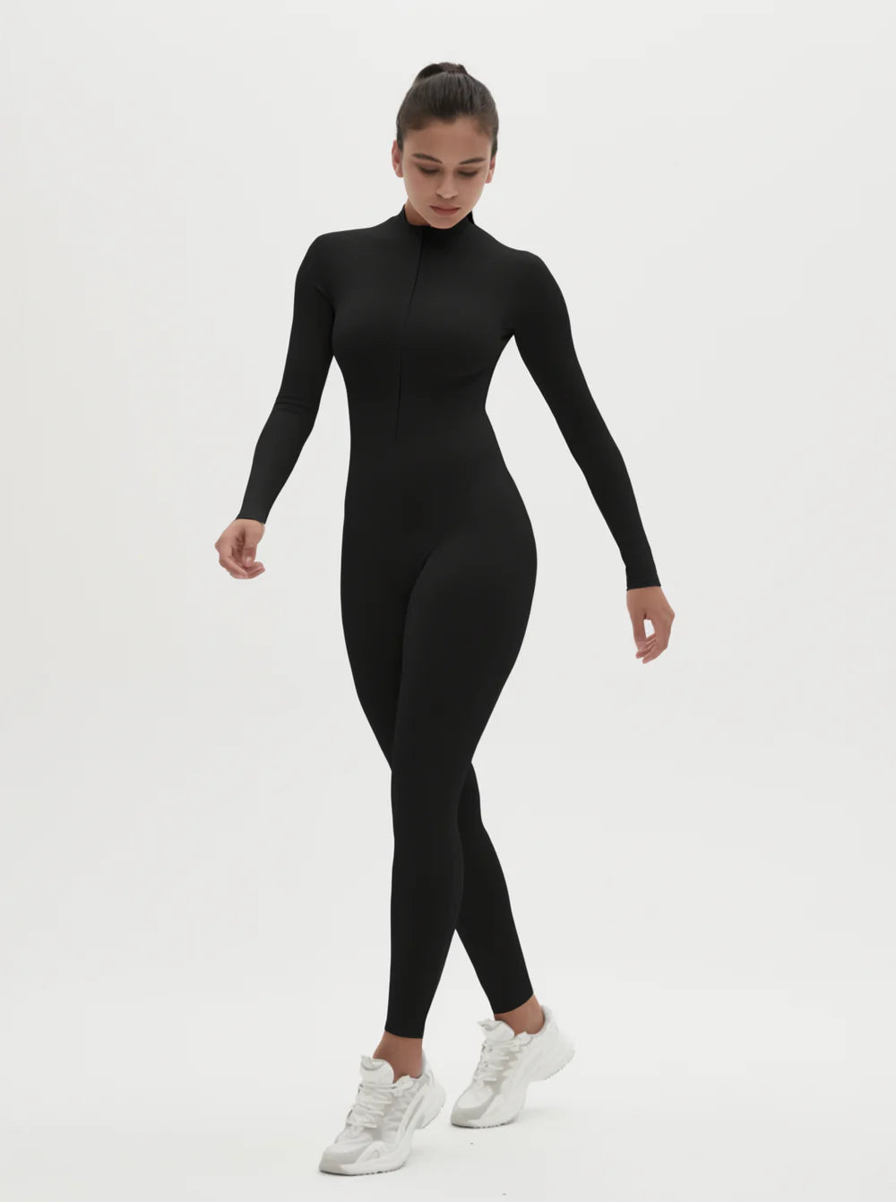 Warme Winterjumpsuit Fleece Gevoerd Stretch Stof