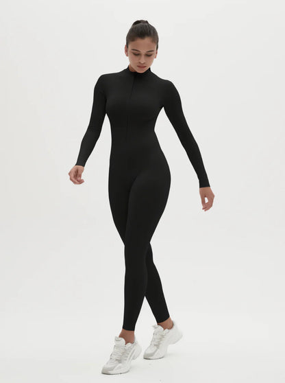 Warme Winterjumpsuit Fleece Gevoerd Stretch Stof