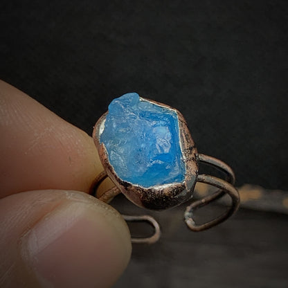 Natuurlijke Geboortesteen Ring Selina Zilver Kleur