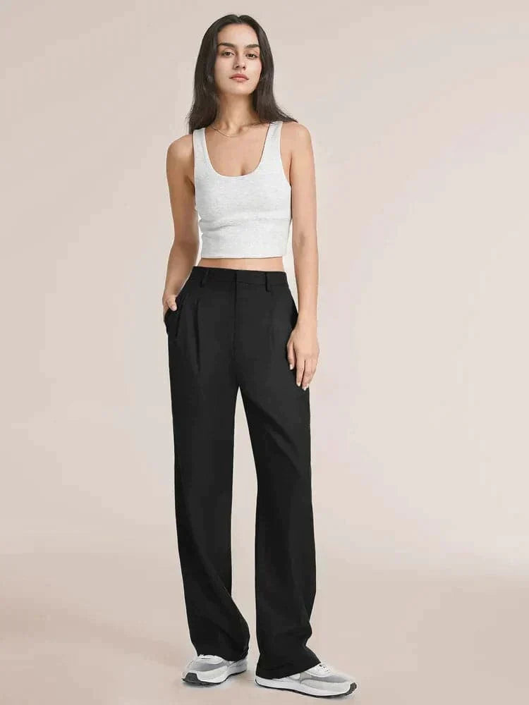Luna Wijde Pijp Broek voor Ontspannen Chic