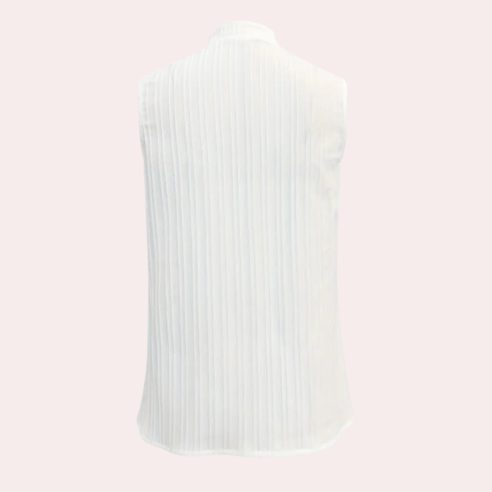 Vrouwelijke Witte Zomer Top Casual Romy