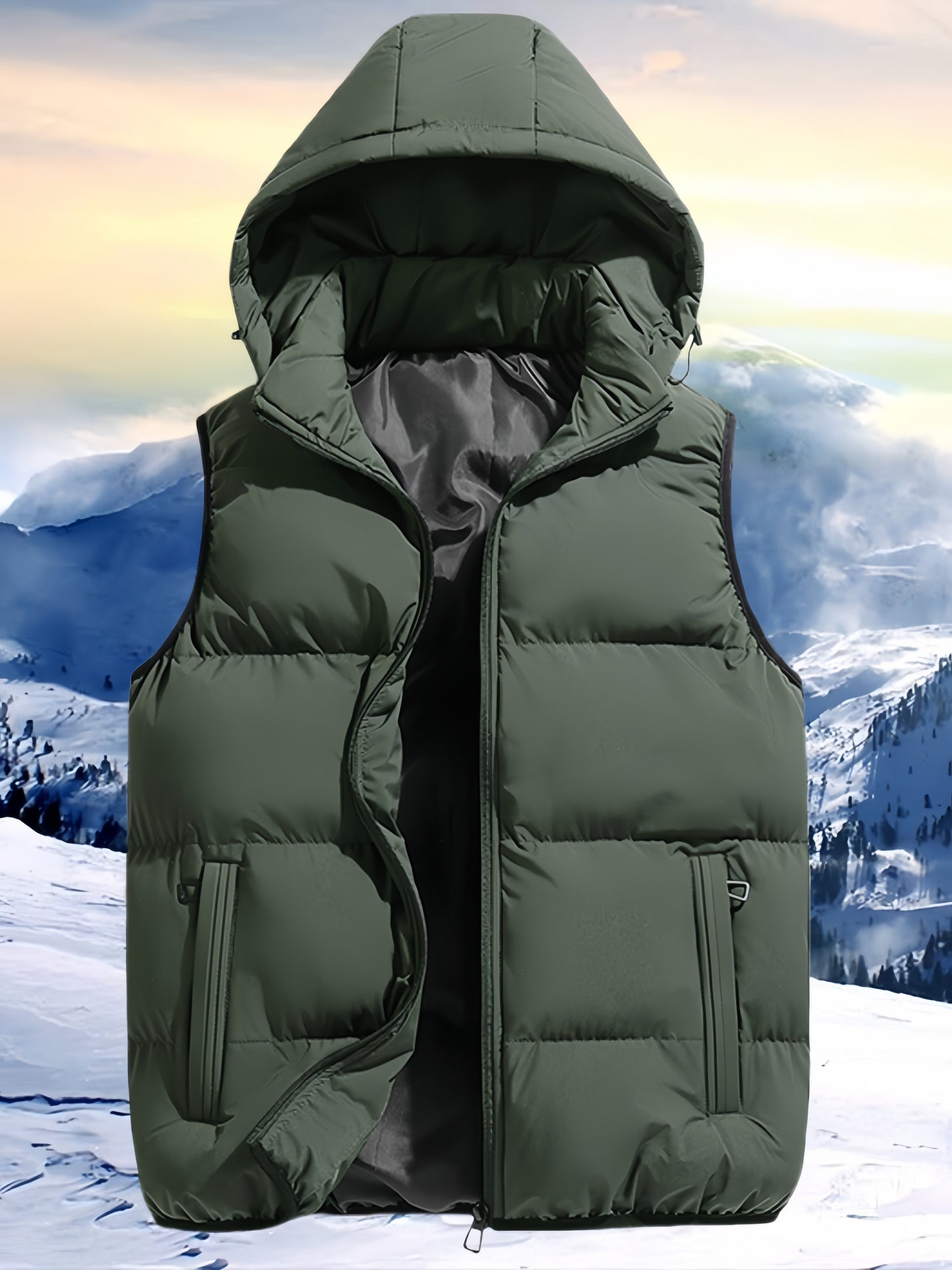Domenico | Gilet leggero con cappuccio