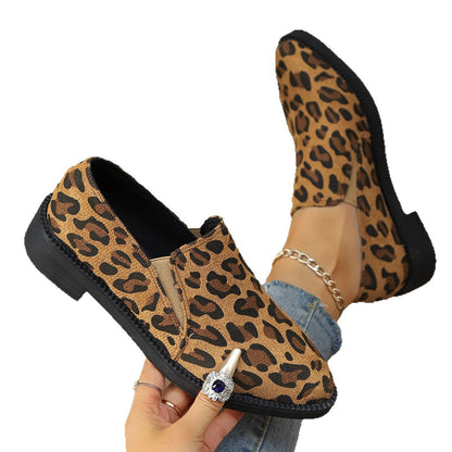Dames Instappers Panterprint Elegant Modieus Sneakers