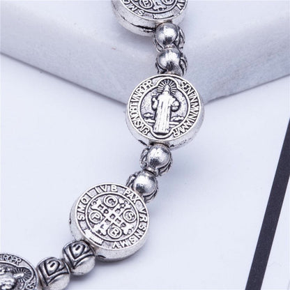 Christelijk Kruis Armband Goud en Zilver Kleur